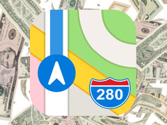 Apple Maps may soon see integrated paid promotions. (Image source: Apple Maps and iStockPhotos, w/ edits)