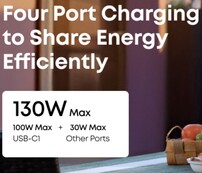 Quad-port configuration for the Anker laptop power bank. (Image source: Amazon)