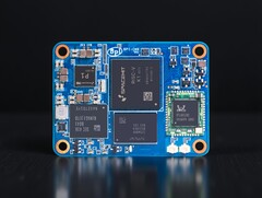 The Banana Pi BPI-CM6 SBC is a compute module with an octa-core RISC-V SoC. (Image source: Banana Pi, edited)