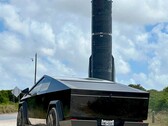 Cybertruck next to a SpaceX Starship rocket. (Image source: NikolaBrussels/X)