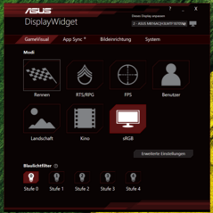 Asus' Display widget