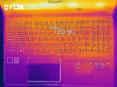 Heat development - Top (idle)