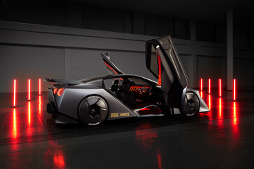 Drivers theoretically enter the Hyper Force via gull-wing doors. (Image source: Nissan)