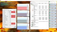 System information during a FurMark and Prime95 stress test