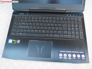 The Medion Erazer X6805 has a mechanical keyboard ...