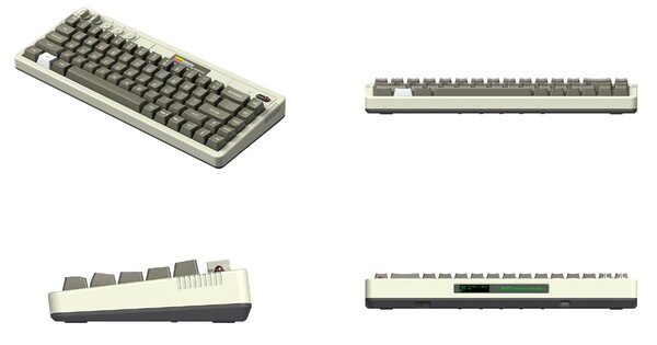 The design of the 8BitDo Retro 68 Keyboard AP50th Limited Edition is inspired by the Apple II.