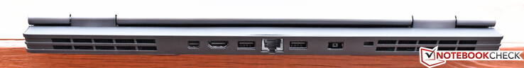 Rear: Mini-DisplayPort, HDMI, USB 3.1 Gen 2 x 2, Gigabit Ethernet, Charging port, Kensington Lock port