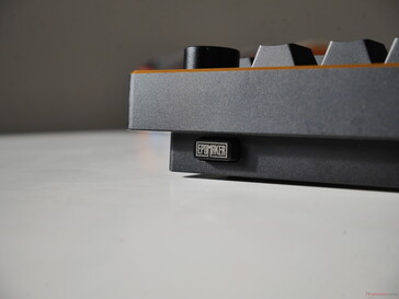 Tide 75 keyboard USB storage compartment