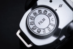 Fujifilm X-M5 film simulation dial close-up