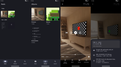 Glimpse gallery app (Image source: LineageOS)