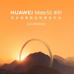 The Huawei Mate 50 series arrives on September 6. (Source: Huawei)