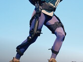The Hypershell Halo exoskeleton is strapped to both the upper and lower legs to provide powered walking assistance.