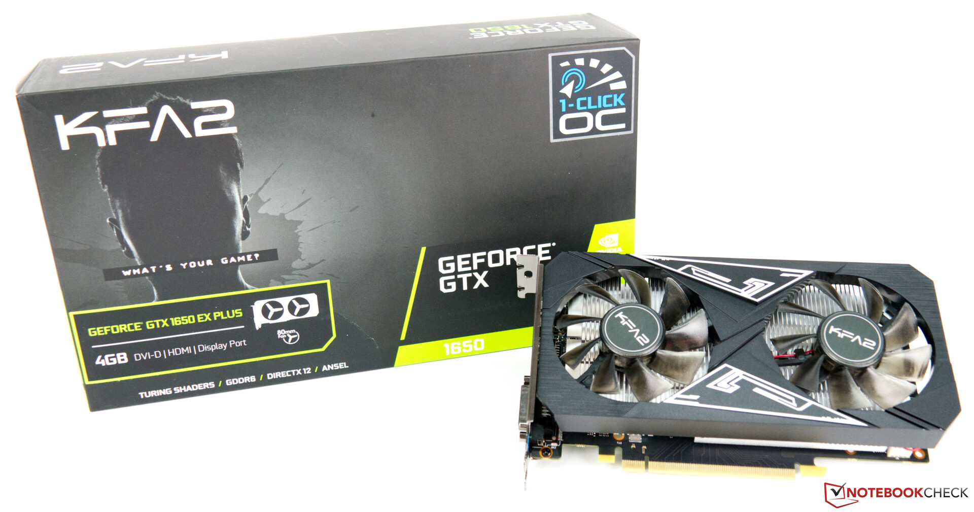 KFA2 GeForce GTX EX Plus Review performance and faster VRAM the smallest Turing-based desktop GPU - NotebookCheck.net Reviews