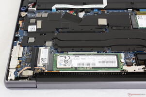 Accessible M.2 SSD sits towards the rear of the unit