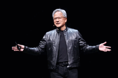 Jensen Huang, CEO of Nvidia giving a speech (Image source: CNA)