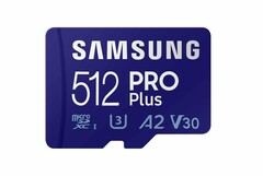 The Samsung PRO Plus 512GB microSD card can be used for smartphones, cameras, and computers. (Image source: Samsung).