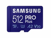 The Samsung PRO Plus 512GB microSD card can be used for smartphones, cameras, and computers. (Image source: Samsung).