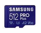 The Samsung PRO Plus 512GB microSD card can be used for smartphones, cameras, and computers. (Image source: Samsung).