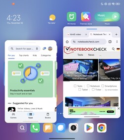 Multitasking with the Floating Windows feature of MIUI 14.1.