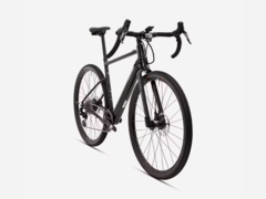 The Van Rysel E-GRVL AF HD e-bike in black (pictured) is available in Europe. (Image source: Decathlon)