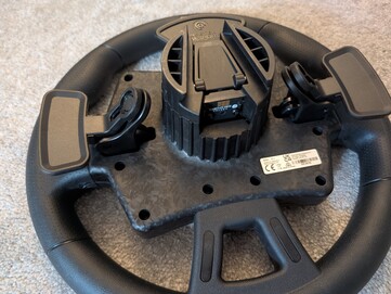 Steering wheel back.