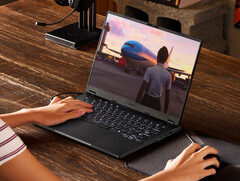 The new TUF Gaming A14 in its Jaeger Grey colourway. (Image source: Asus)