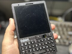 The CyberT looks like a BlackBerry but is powered by a Raspberry Pi CM4 (Image source: Carbon Computers)