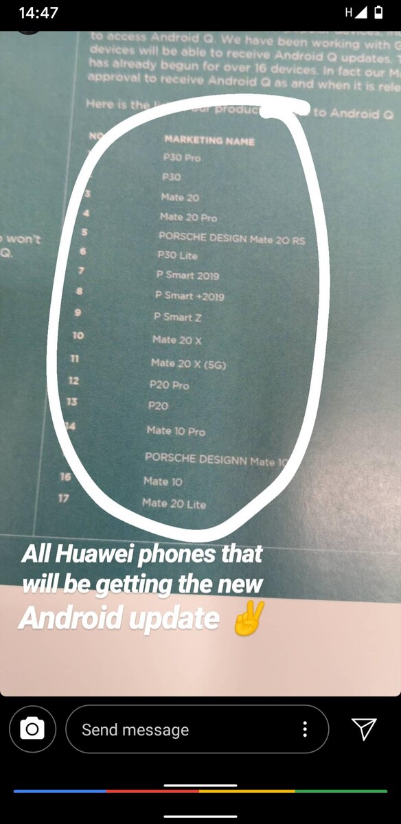 Leaked Huawei Android Q Roadmap Brings Good Tidings For Mate 10