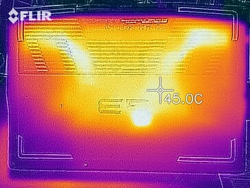 Thermal imaging in idle mode - bottom side