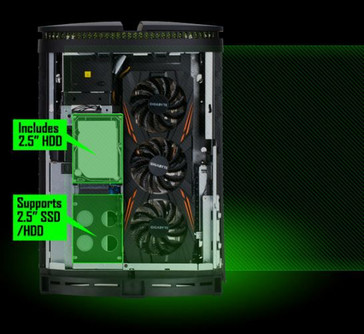Though small in size, Gigabyte has managed to fit several powerful components inside the chassis. (Source: Gigabyte)