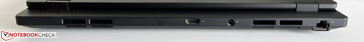 Rear: HDMI 2.1, power supply, 2.5 GBit/s Ethernet