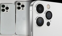 Not too many differences between the iPhone 14 Pro replicas (L) and the iPhone 15 Pro concept (R). (Image source: SonnyDickson & TechnizoConcept - edited)