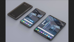 An LG rollable phone render. (Source: LetsGoDigital)