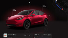 Model Y with AMD chip gets Cybertruck visualizations (image: Tesla)