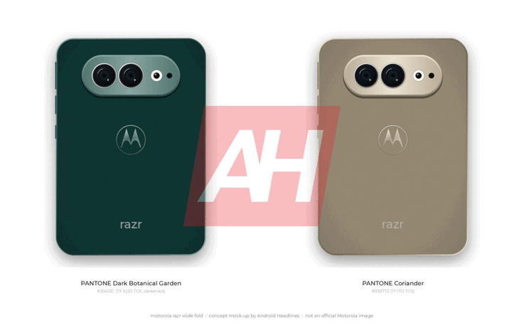 Unofficial render of the Motorola wide foldable.