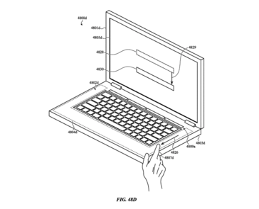 Here, the sides of the keyboard are touch sensitive while the physical keyboard lies recessed. (Source: Mashable)