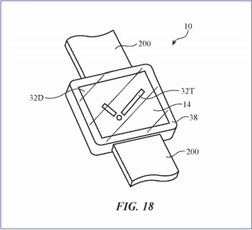 Two-stage display. (Image source: USPTO/Apple)