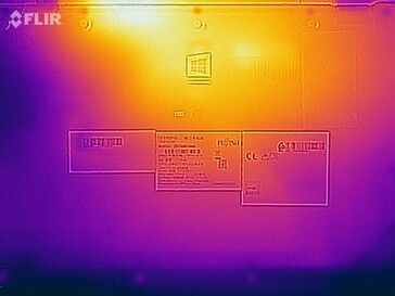 Surface temperatures stress test (bottom side)