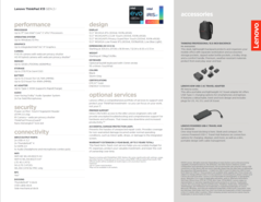 Lenovo ThinkPad X13 Gen 2 - Specifications - Intel. (Source: Lenovo)