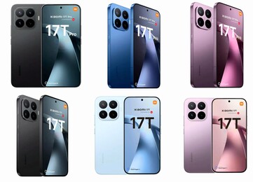 Leaked Xiaomi 17T series renders.