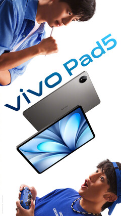 The Pad 5 in all 3 colors. (Source: Vivo via Weibo)