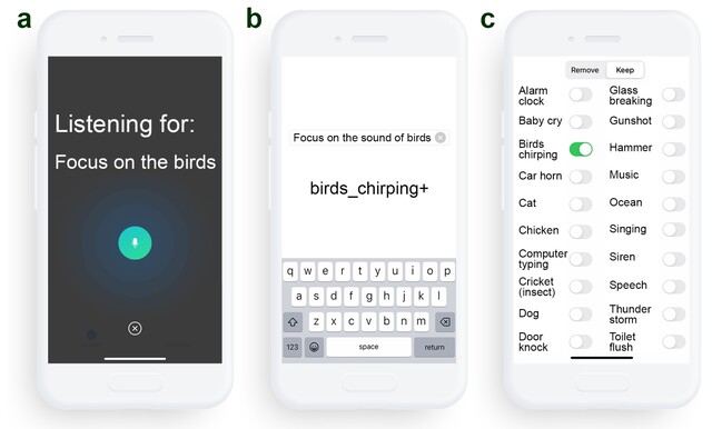 UofW AI noise cancelling filters out 20 different types of sounds. (Image source: UofW research article published on ACM)