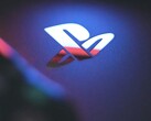 A close-up photo of PlayStation's logo