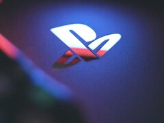 A close-up photo of PlayStation's logo