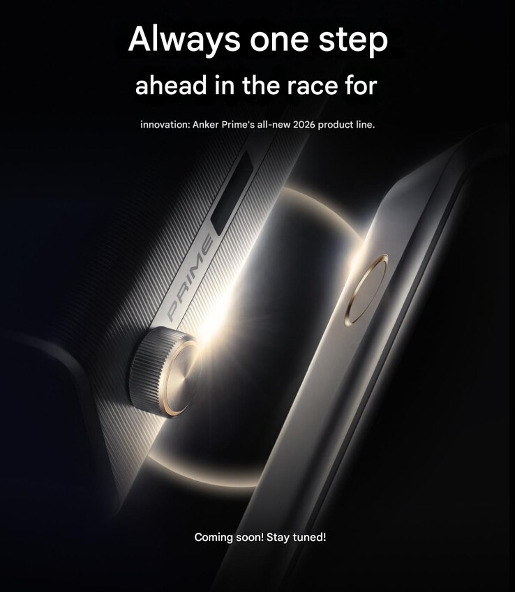 The Weibo teaser poster for the 2026 Anker Prime charging series (machine translated)