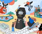 Pictured - a colorful, playful promotional image for Casio Watch Park.