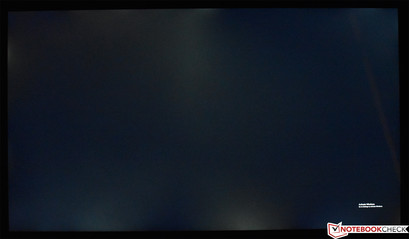 Backlight bleed is prevalent on black screens around the perimeter