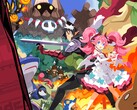 Official key art for Disgaea Mayhem featuring mercenary N.A.