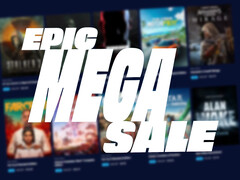 Epic Games Store Mega Sale 2025 will end on on June 12 at 15:00 UTC. Pictured: an edited screenshot of the store. (Image source: Epic Games Store)