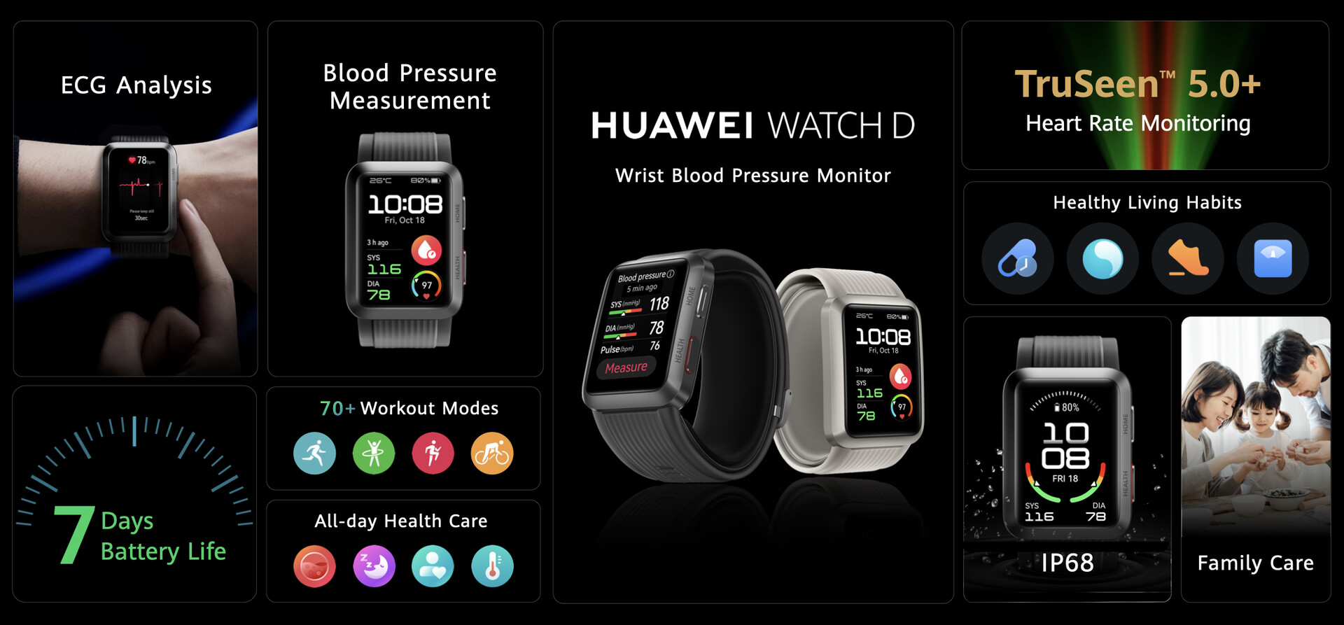 Huawei Watch D: Smartwatch with blood pressure measurement capabilities and  ECG analysis is coming to Europe -  News